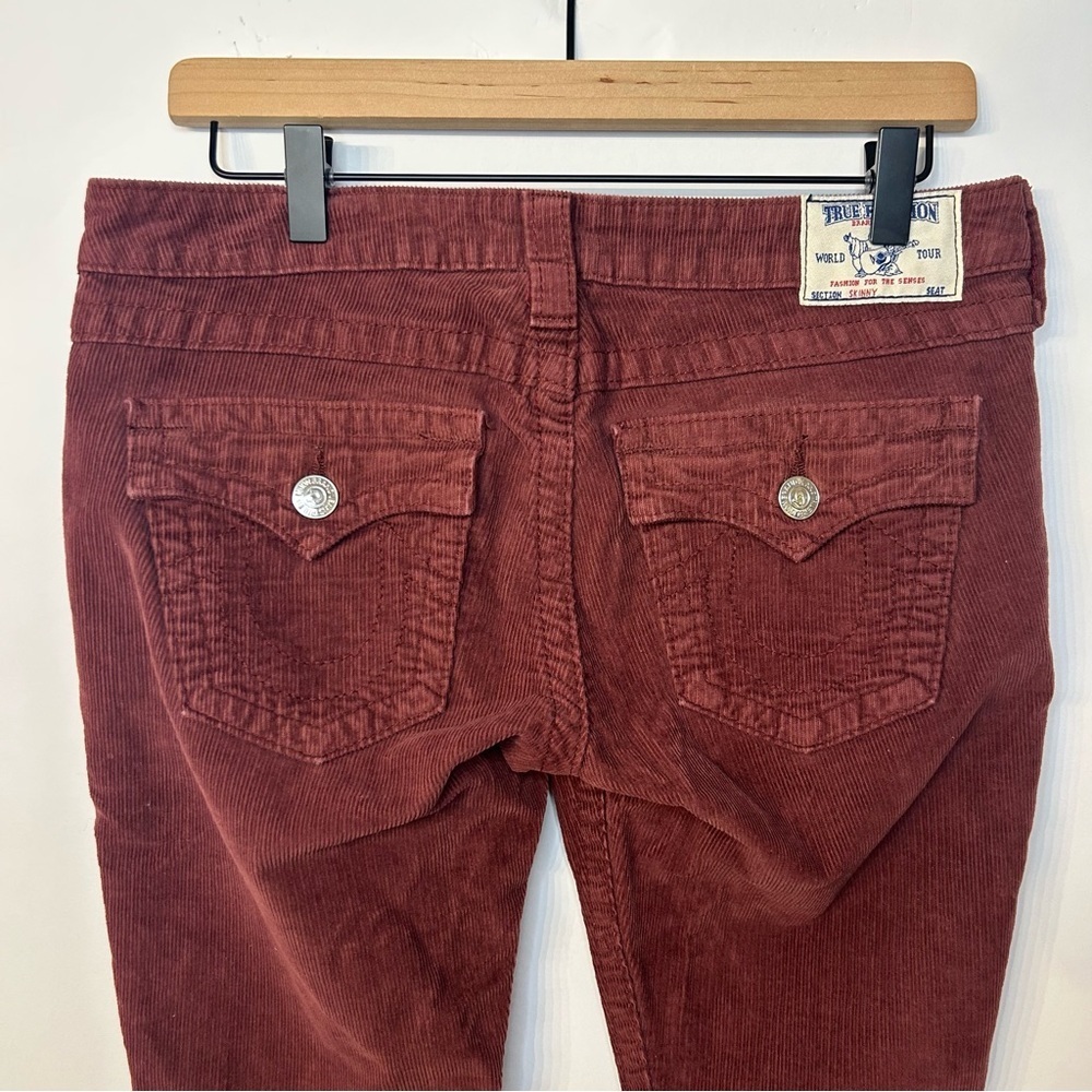 True Religion Vintage Made in USA Low Rise Skinny Corduroy Jeans, Size 29 - Picture 6 of 10